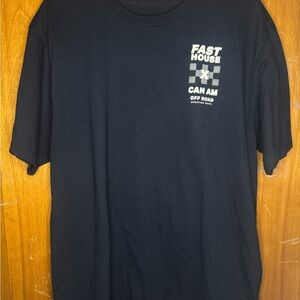 Can Am Fast House Black Short Sleeve Tee Large
